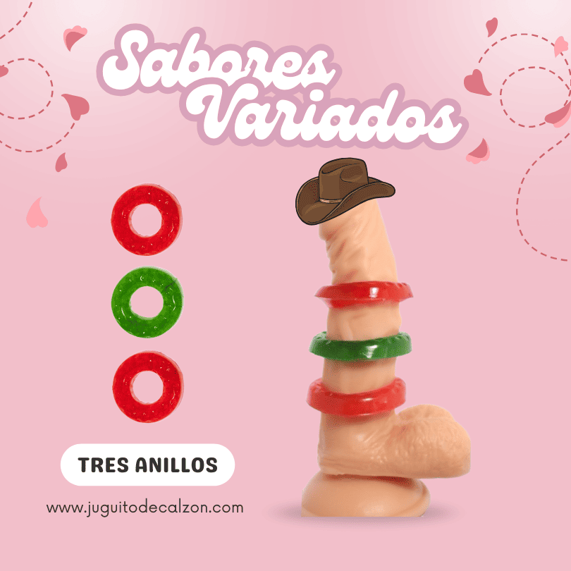 Anillos para Pene Comestibles – 3 Sabores Irresistibles