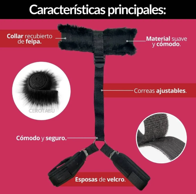 Obedience Collar con Esposas para Muñecas Camtoyz