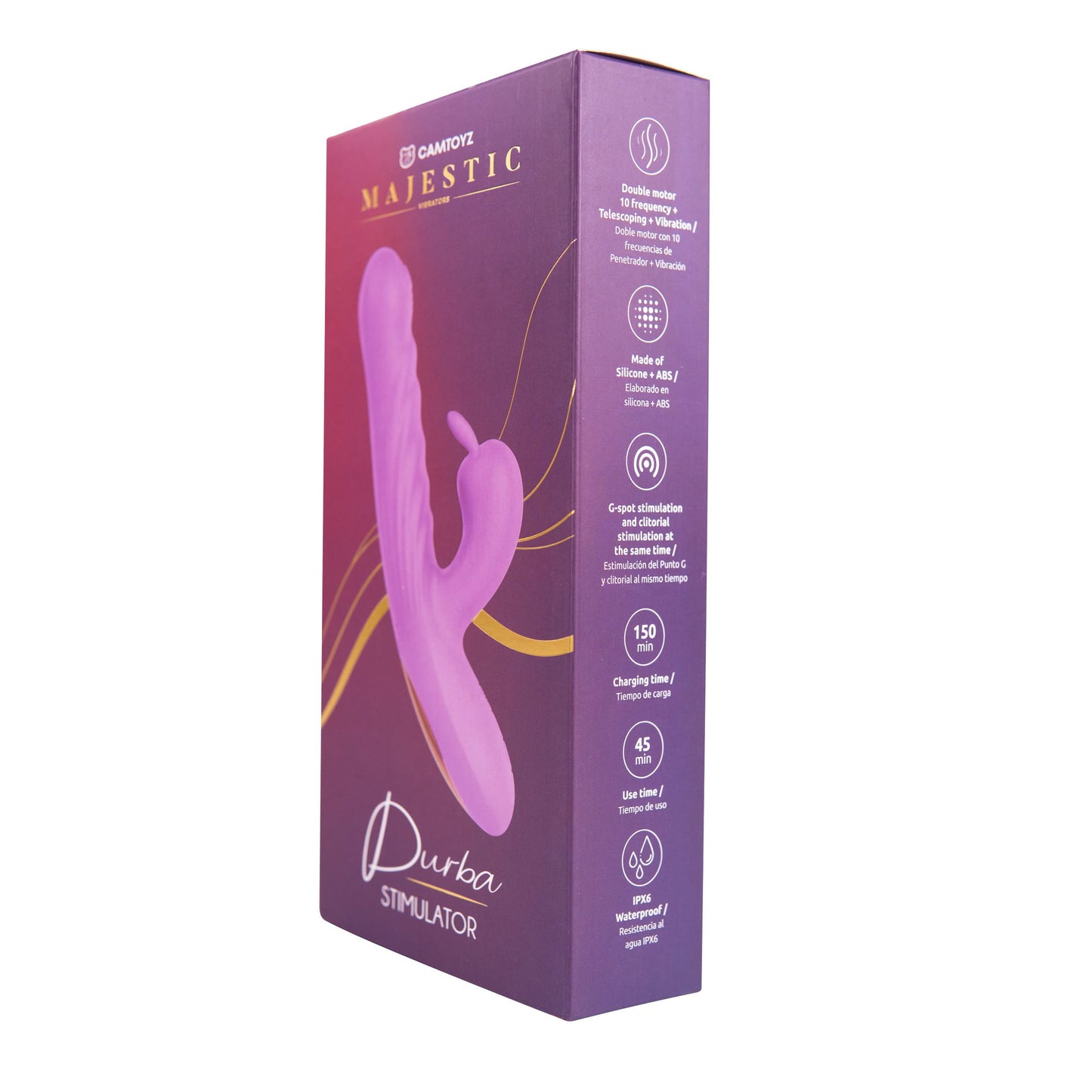 Vibrador Durba Majestic con empuje