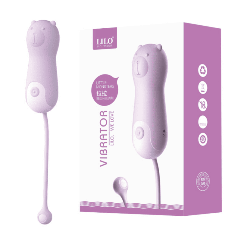 VIBRADOR OSO LILA RECARGABLE