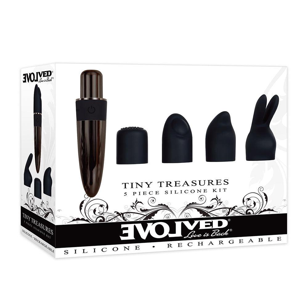 Mini Vibrador Pequeños Tesoros Negro