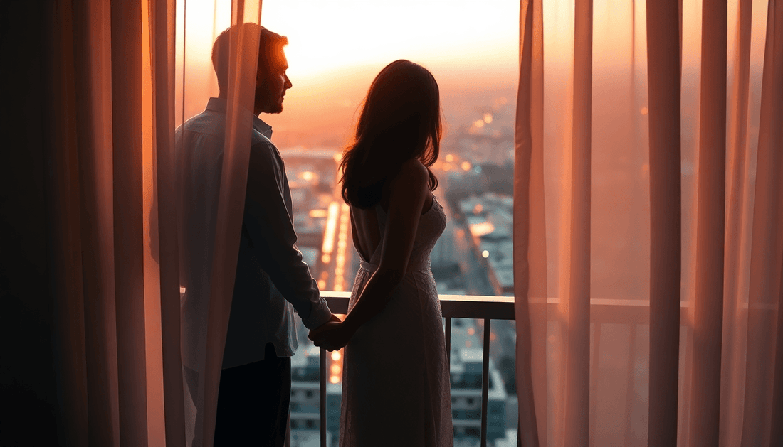 pareja reavivando la pasión con juguetes eróticos, intimidad en pareja