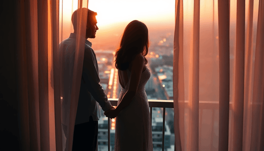pareja reavivando la pasión con juguetes eróticos, intimidad en pareja