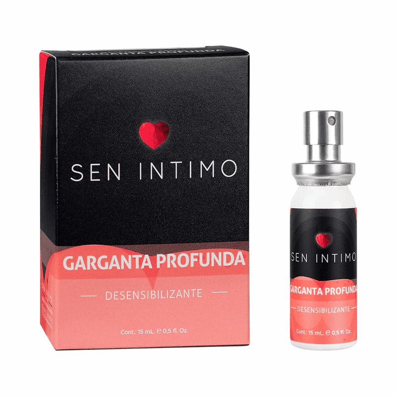 Lubricante profundo y desensibilizante Sen íntimo en botella de 15ml, ideal para mayor comodidad en uso íntimo.
