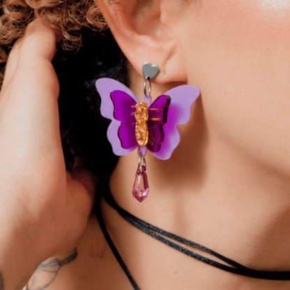 Aretes Hechizo de Amor Metamorfosis Morado