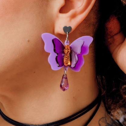 Aretes Hechizo de Amor Metamorfosis Morado