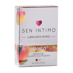 Lubricante íntimo Electrizante Mango Sen Íntimo en frasco de 30 ml, con sabor y aroma a mango natural.