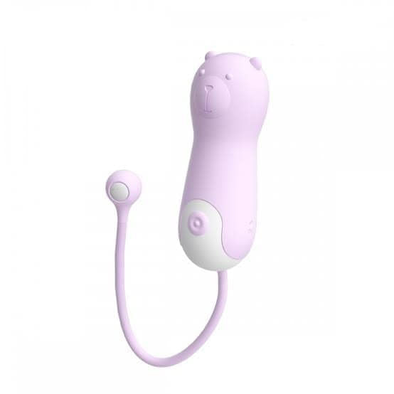 Vibrador Oso Lila recargable de la marca Frenesí, con forma de oso y diseño colorido para uso íntimo.