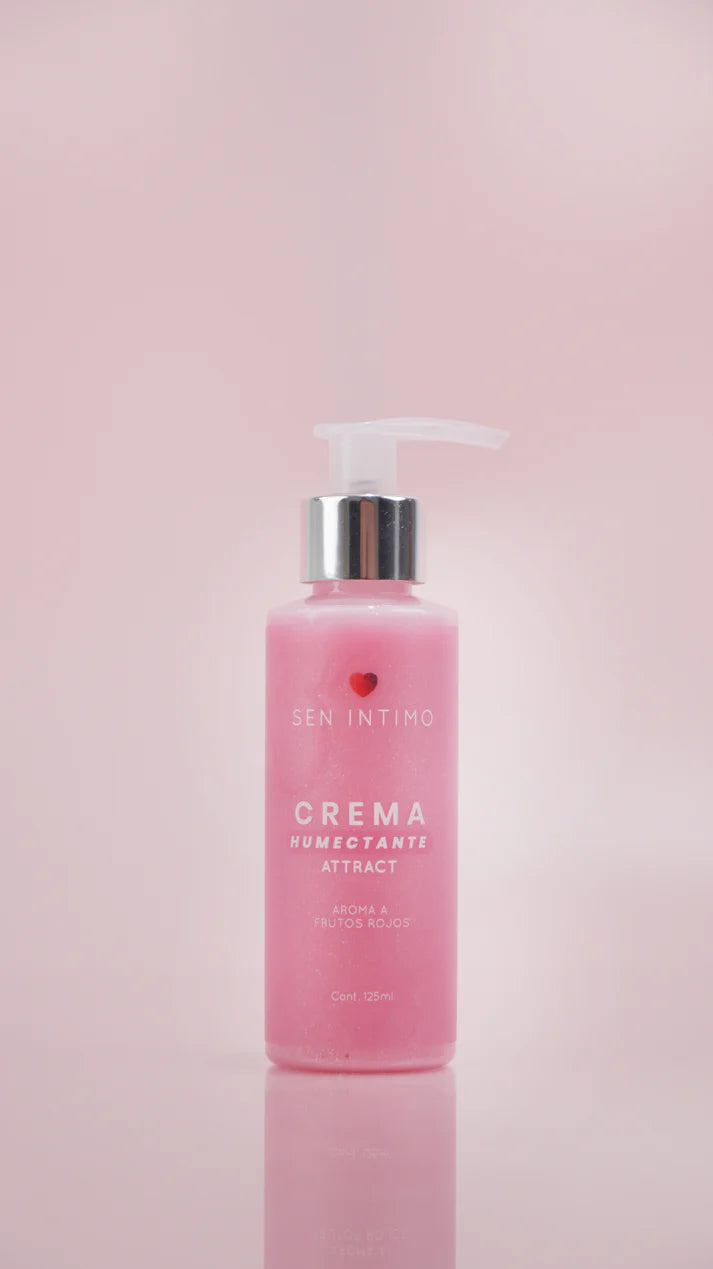 Crema humectante con feromonas Sen íntimo en envase de 125ml, accesorio para cuidado personal, visible en la imagen.