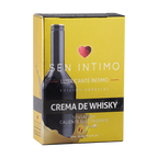 Crema lubricante de whisky de 30 ml de la marca Sen íntimo, textura suave y aroma de whisky para uso íntimo.