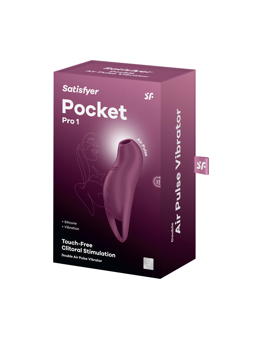Imagen del Satisfyer Pocket Pro 1 de Juguito de Calzón, pequeño dispositivo de masaje con diseño compacto y moderno.