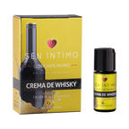 Crema lubricante con aroma a whisky, 30 ml, de la marca Sen Íntimo, en envase pequeño y práctico.