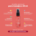 Aceite Sensual para Masajes Efecto Calor 45ml – Sen Íntimo