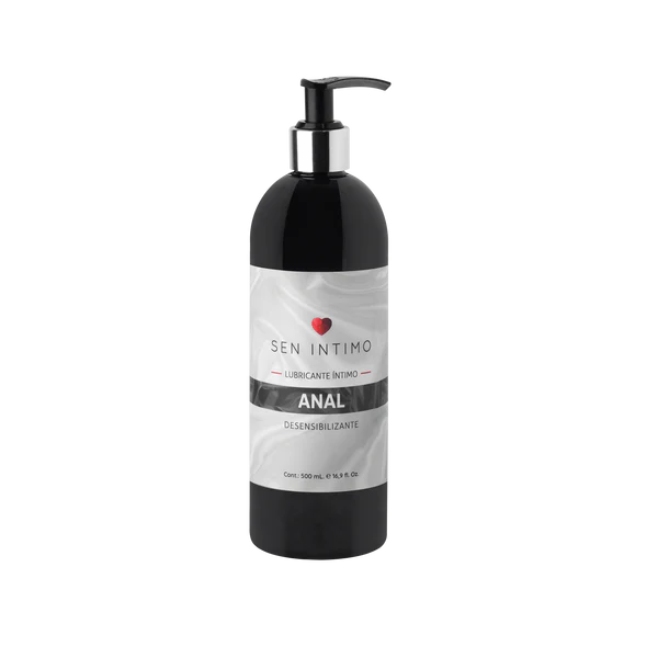 Accesorios desensibilizante anal Sen íntimo en botella de 500 ml, para mayor comodidad e higiene íntima.