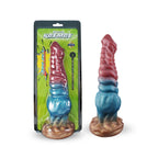 Dildo Camtoyz Arcana de color morado, con forma curva y detalles realistas, diseñado para placer y estimulación.