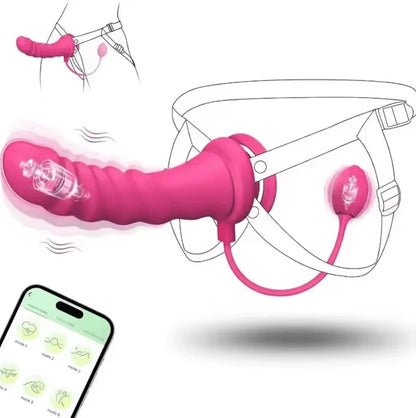 Arnés Vibrador Interactivo Rose con App