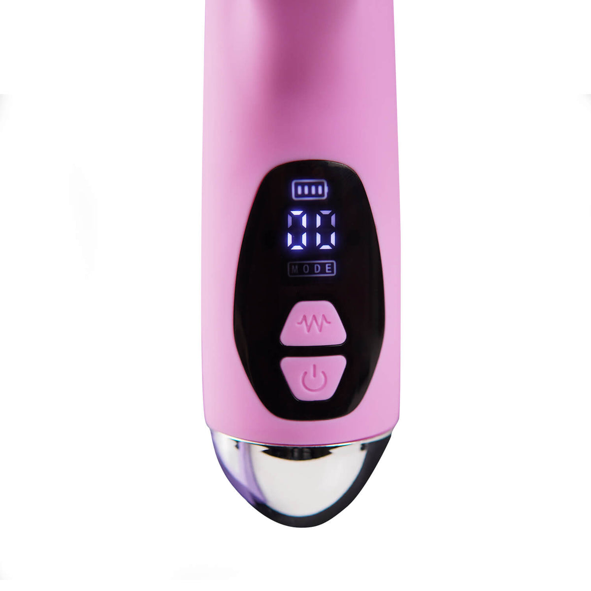 Vibrador tipo conejo Avery Majestic Pro de Camtoyz, con diseño ergonómico y detalles realistas en color negro para placer íntimo.