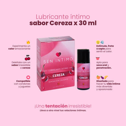 Lubricante Íntimo con Sabor a Cereza 30 ml