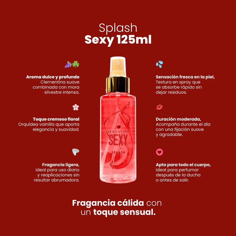 Splash Sexy 125ml – Sen Íntimo