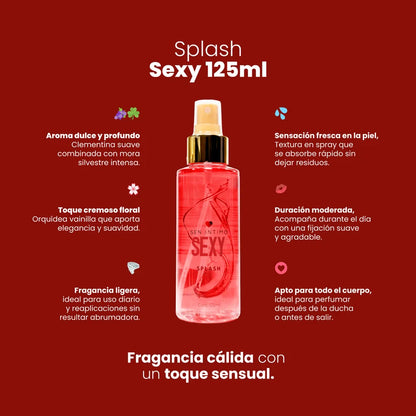 Splash Sexy 125ml – Sen Íntimo