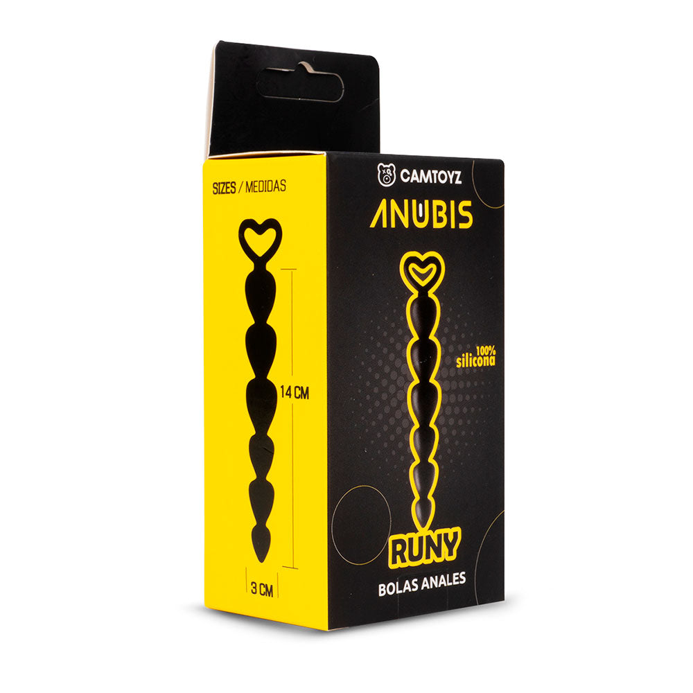 Bolas anales Camtoyz Runy de color rosa, diseño suave y ergonómico, para uso anal, en fondo neutro.