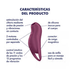 Satisfyer Pocket Pro 1 de Juguito de Calzón, dispositivo de masaje íntimo compacto y portátil en color rosa.
