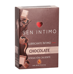 Lubricante caliente de chocolate Sen íntimo, lubricantes íntimos con textura cremosa y aroma a chocolate en envase plástico.