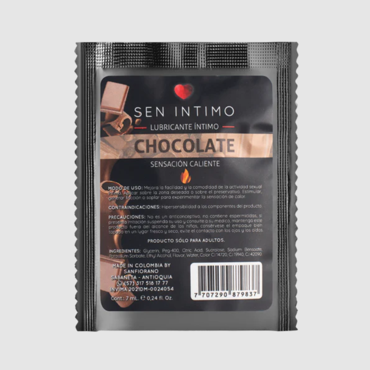 Lubricante Caliente Chocolate Sen Intimo