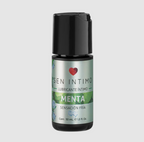 Lubricante de menta de la marca Sen íntimo en envase transparente, con etiqueta y textura suave visible en la imagen.