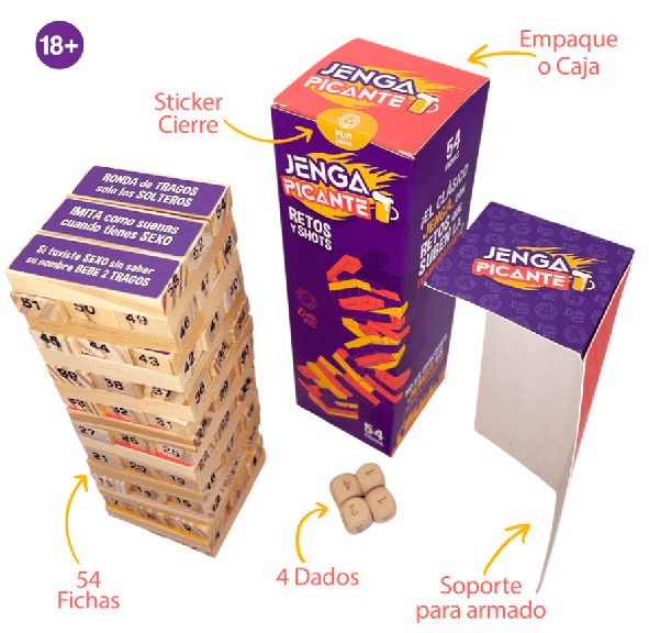 Juego Jenga Picante