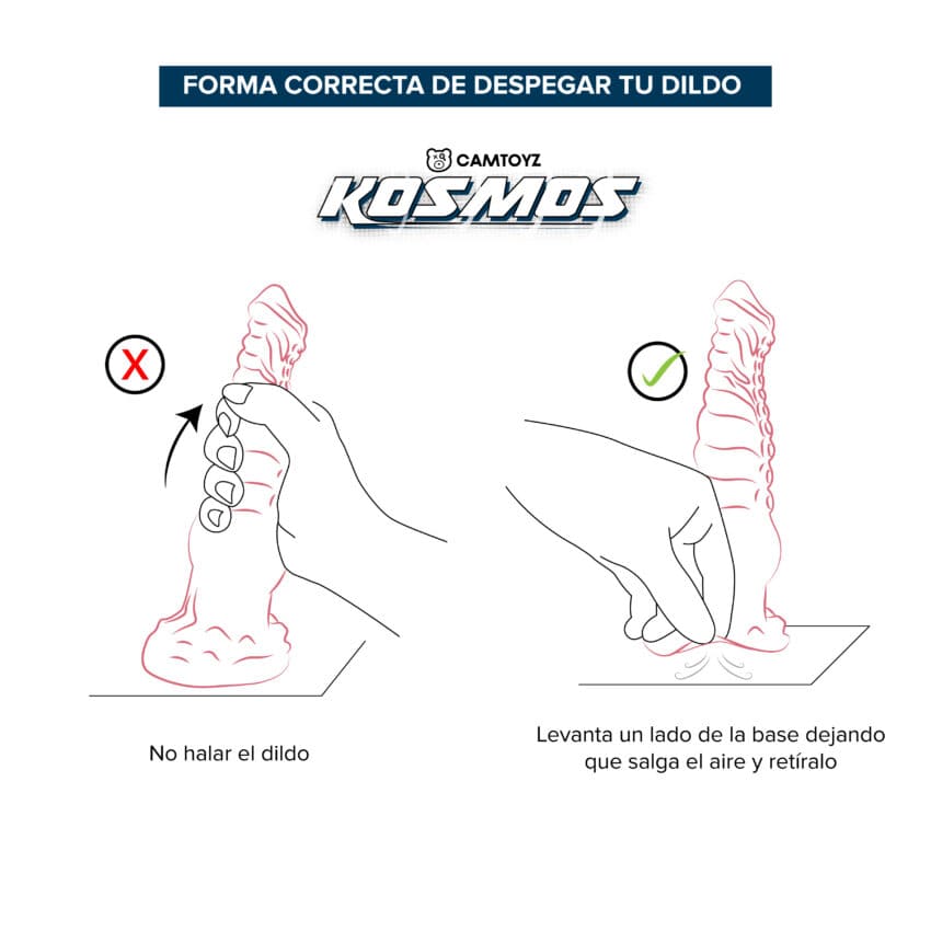 Dildo Camtoyz Arcana de silicona con forma curvada y texturizada, ideal para uso íntimo, en color transparente.