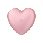 Succionador Satisfyer Cutie Heart rosado con diseño en forma de corazón y color rosa claro, para uso íntimo y placer personal.