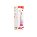 Dildo realista Elara de 20.5 cm de color morado de la marca Camtoyz, con forma anatómica y detalles realistas.
