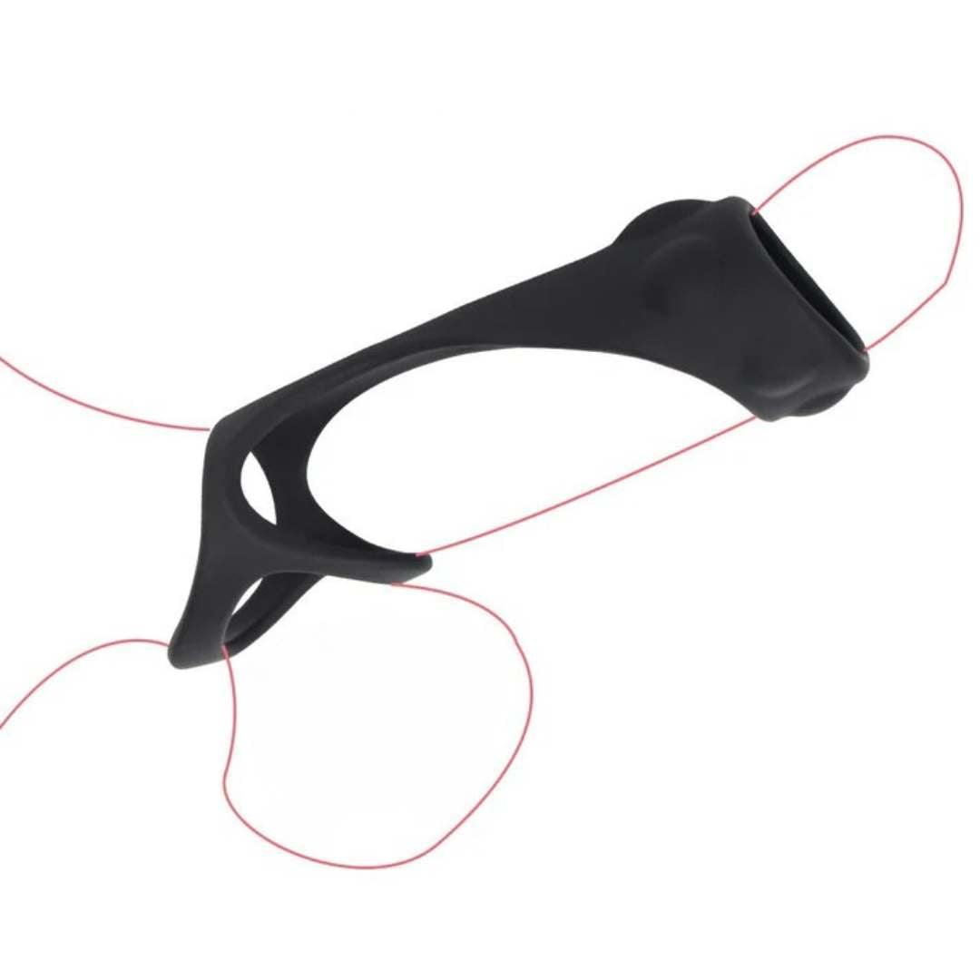 Anillo para pene Camtoyz Hercus, diseño simple y ajustable, hecho de material flexible y duradero para estimulacion.