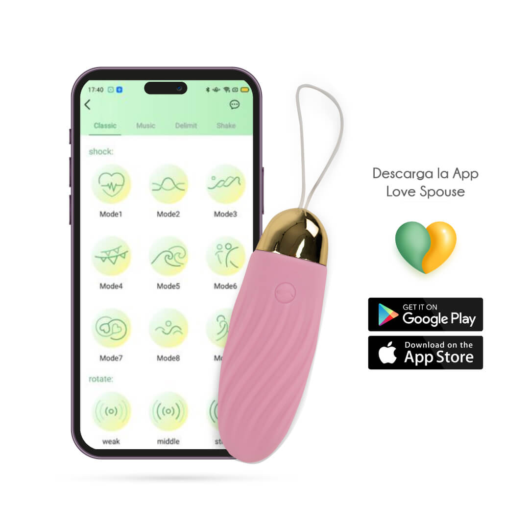 Huevo vibrador para parejas de la marca Distrisex, controlado con app Elenor, con diseño compacto y funcional en la imagen.