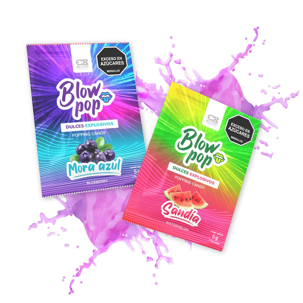 Elixir Blow Pop Elixir para uso oral, botella con líquido en la imagen, marca Elixir, envase de 1536x1536 píxeles