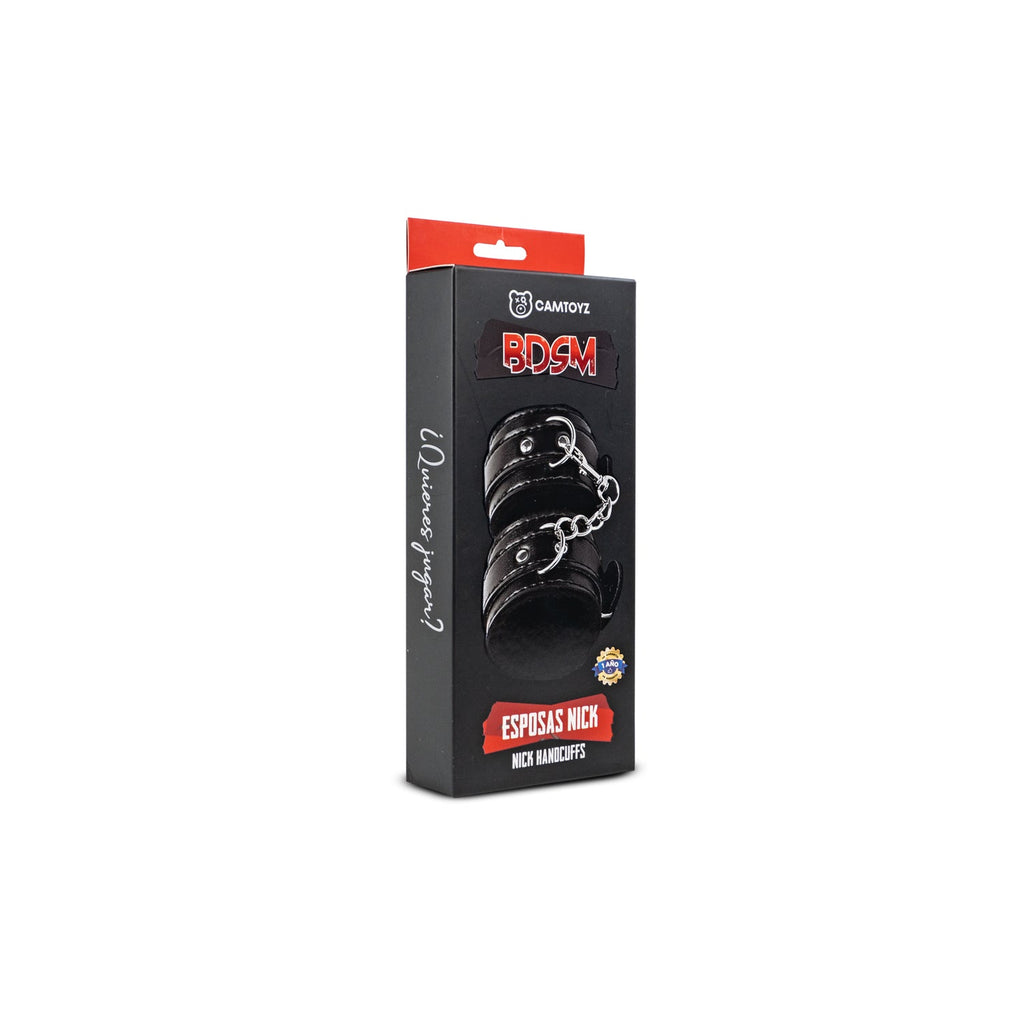 Esposas Nick de la marca Distrisex, accesorio de metal con diseño resistente para uso personal y de seguridad.