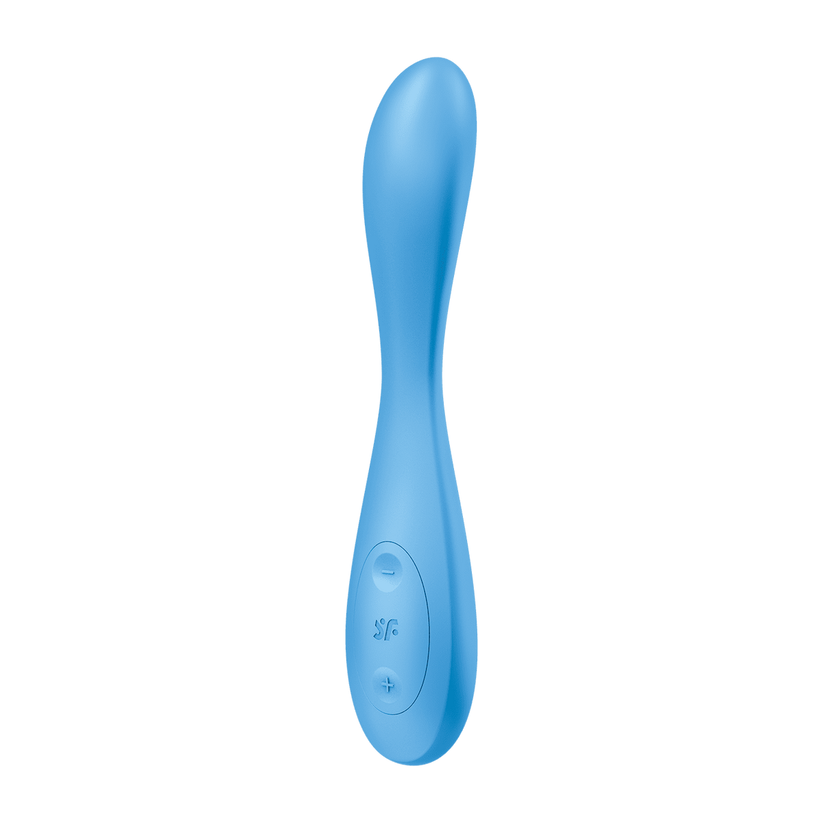 Vibrador Satisfyer G-Spot Flex 4+ en color turquesa, diseño ergonómico para estimulación del punto G.