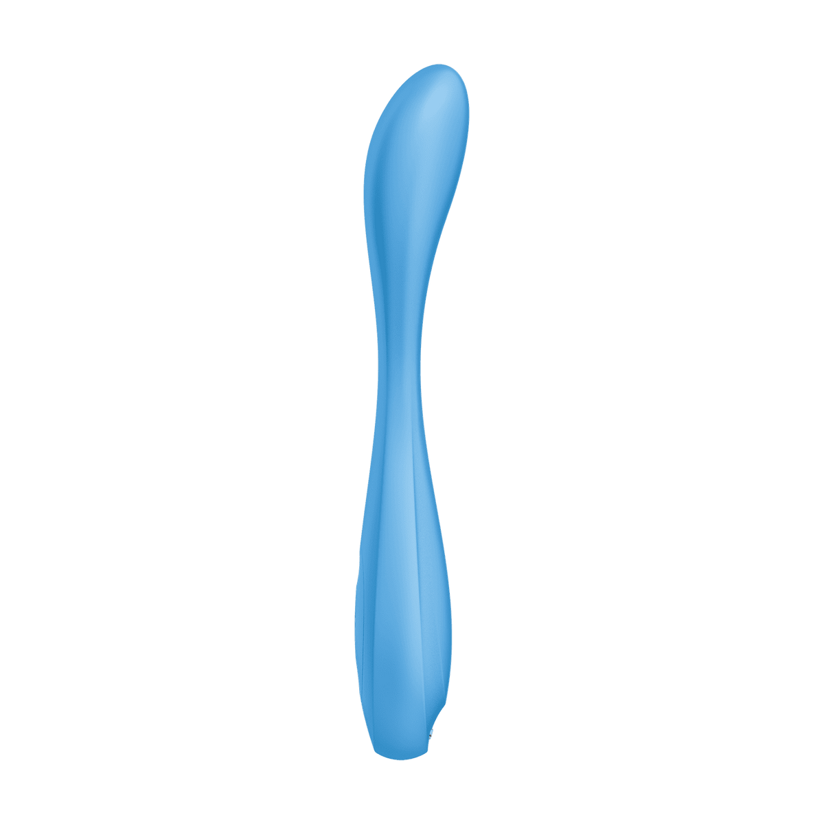 Vibrador Satisfyer G-Spot Flex 4+ en color turquesa, con diseño flexible y ergonómico para estimulación del punto G.