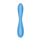 Vibrador Satisfyer G-Spot Flex 4+ en color turquesa, con diseño flexible y ergonómico para estimulación G-spot.