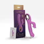 Vibrador con forma de conejo de la marca Distrisex, modelo Grenda Majestic, en color vibrante con detalles realistas.