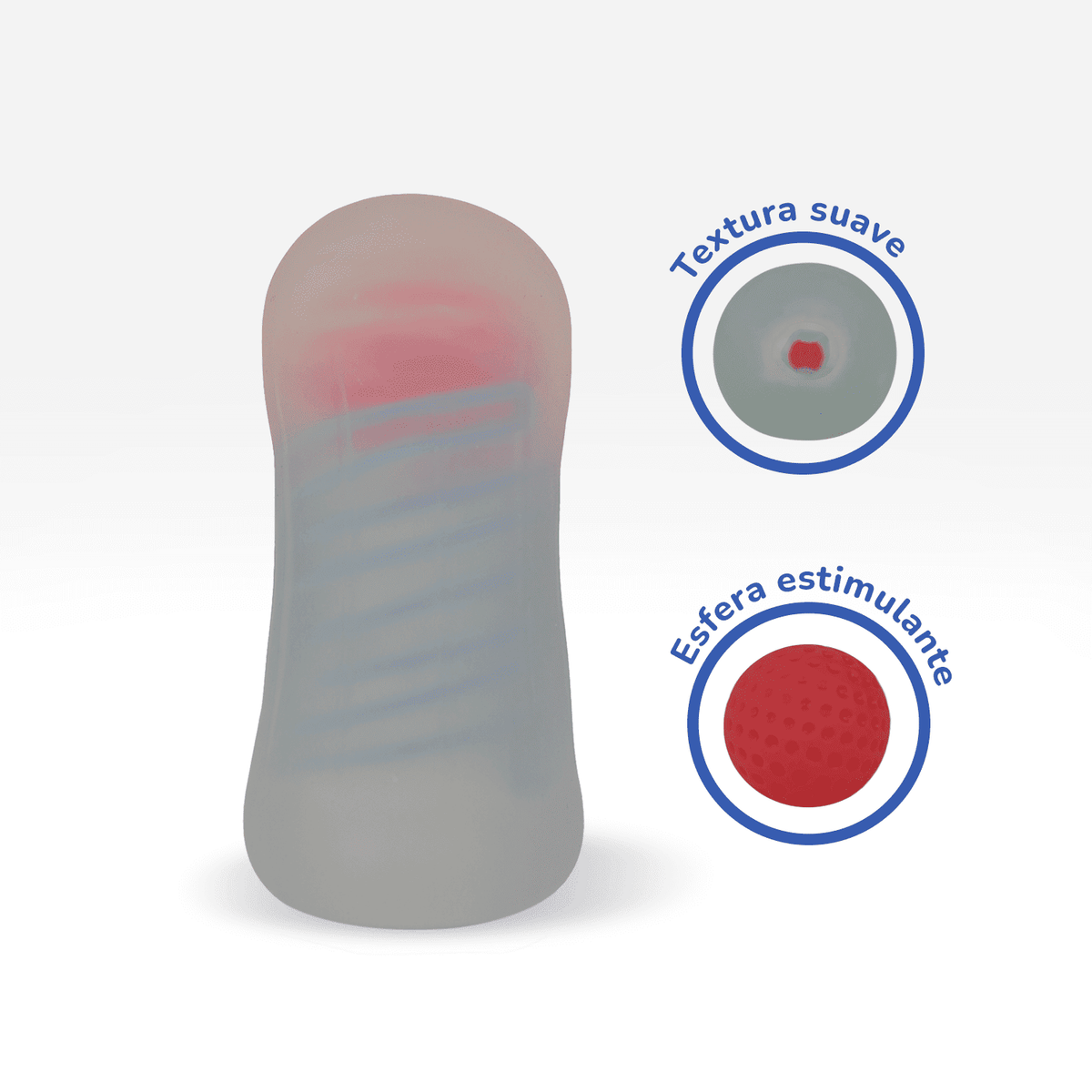 Masturbador masculino Distrisex Helix, dispositivo de estimulación con diseño detallado y textura realista para placer masculino.