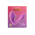 Vibrador y succionador Helsy de Distrisex, dispositivo de placer con diseño compacto y funciones múltiples, en color blanco.