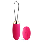 Huevo vibrador Elva Svakom fucsia para parejas, con diseño compacto y funciones de vibración, ideal para uso íntimo.