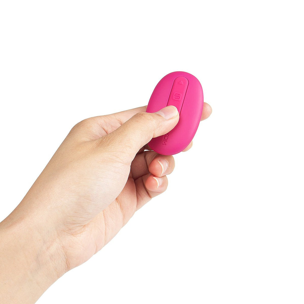 Huevo vibrador Elva Svakom fucsia para parejas, con control y diseño compacto, ideal para estimulación íntima.