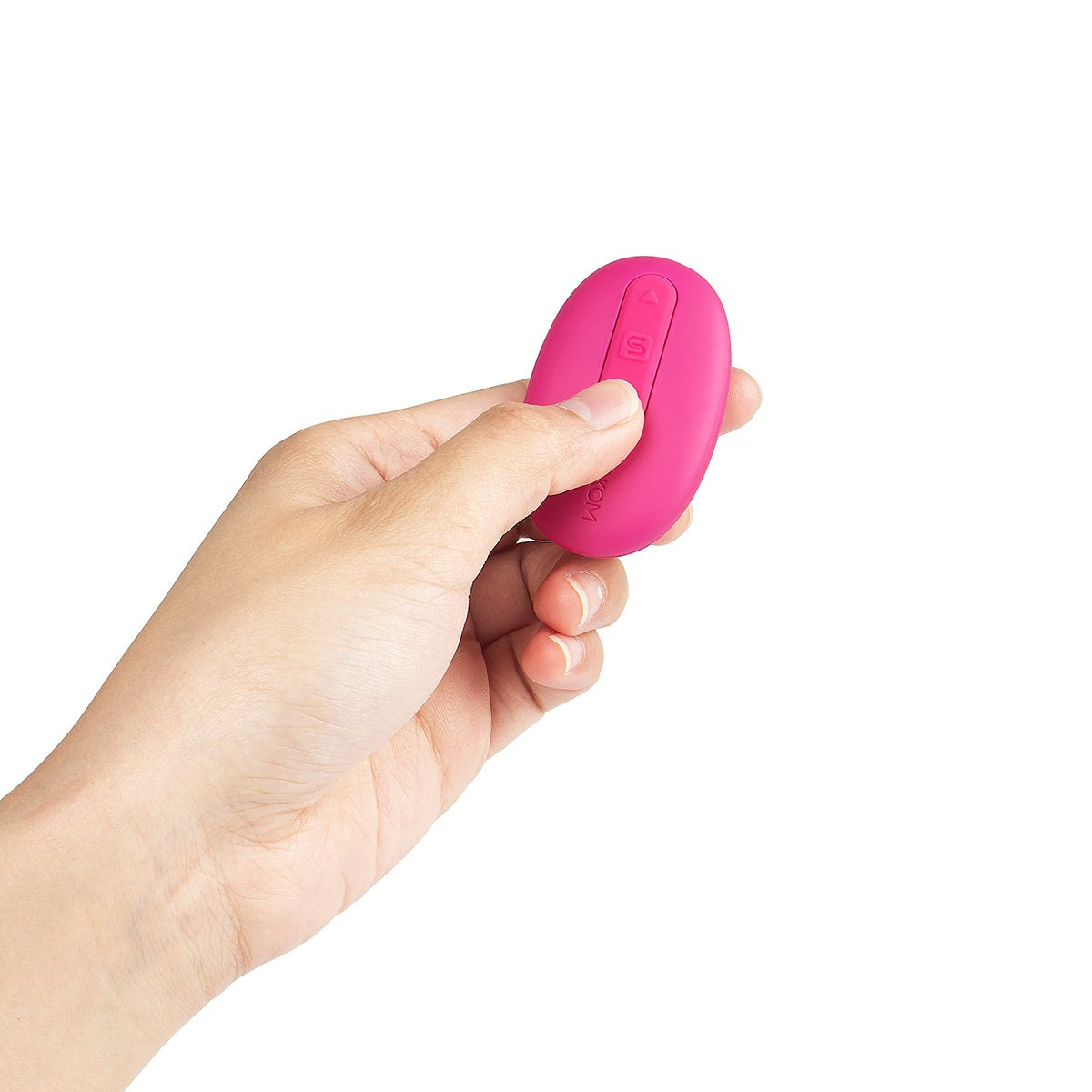 Huevo vibrador Elva Svakom fucsia para parejas, con control y diseño compacto, ideal para estimulación íntima.