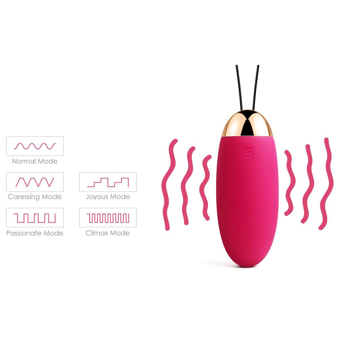 Huevo vibrador Elva Svakom para parejas, compacto y discreto, diseñado para placer íntimo y estimulación dual.