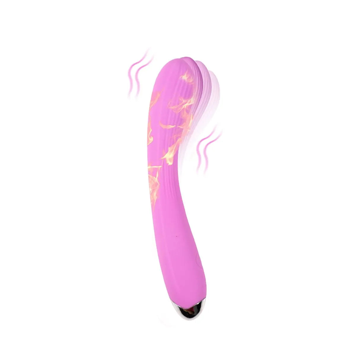 Vibrador térmico Kian de juguitodecalzon, con diseño ergonómico y superficie lisa para placer íntimo.