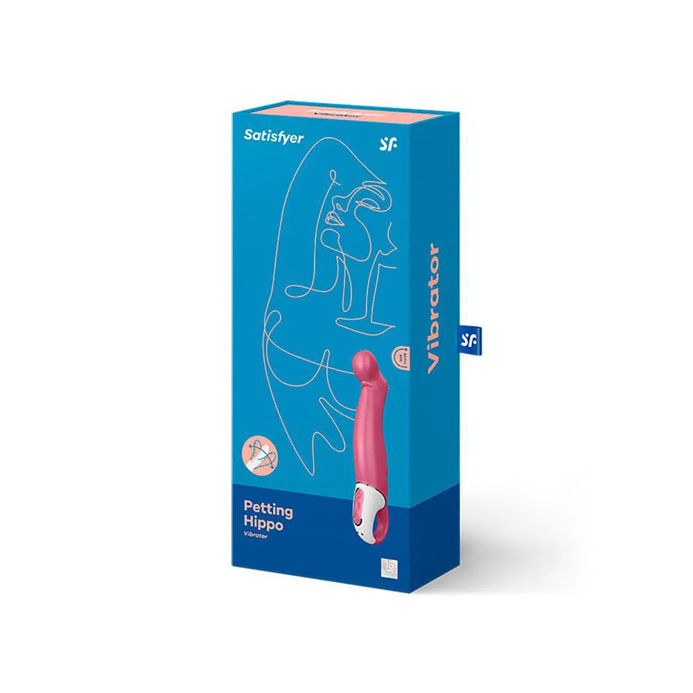 Hippo salmón Satisfyer Vibes Petting de juguitodecalzon, con diseño divertido y suave, para estimulación y placer.