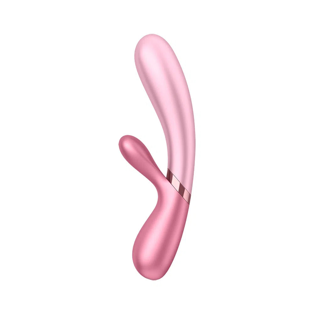 Vibrador Satisfyer Hot Lover en color rosado, con diseño ergonómico y textura suave, ideal para placer íntimo.